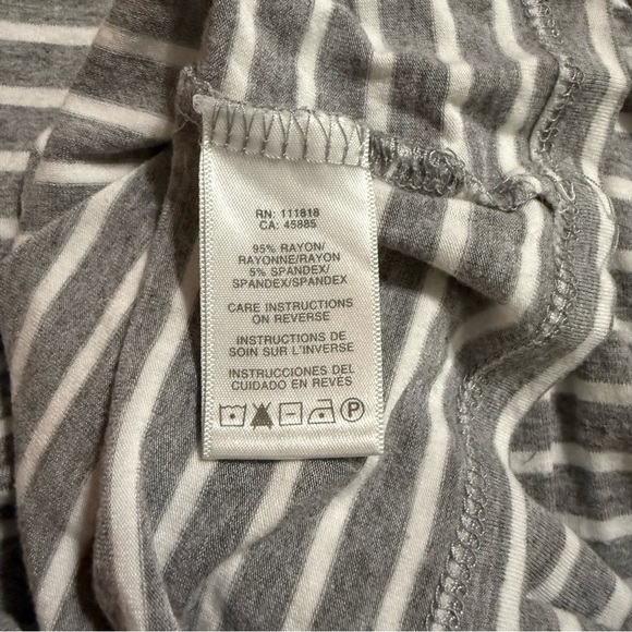 Michael Kors Gray White Striped Keyhole Tank Top - Picture 5 of 5